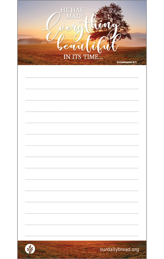 Everything Beautiful Notepad