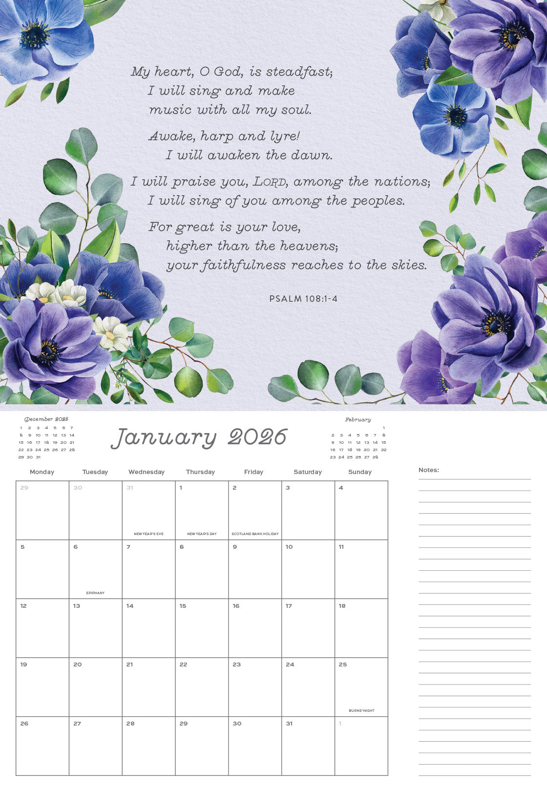 God Is Near 2026 Calendar