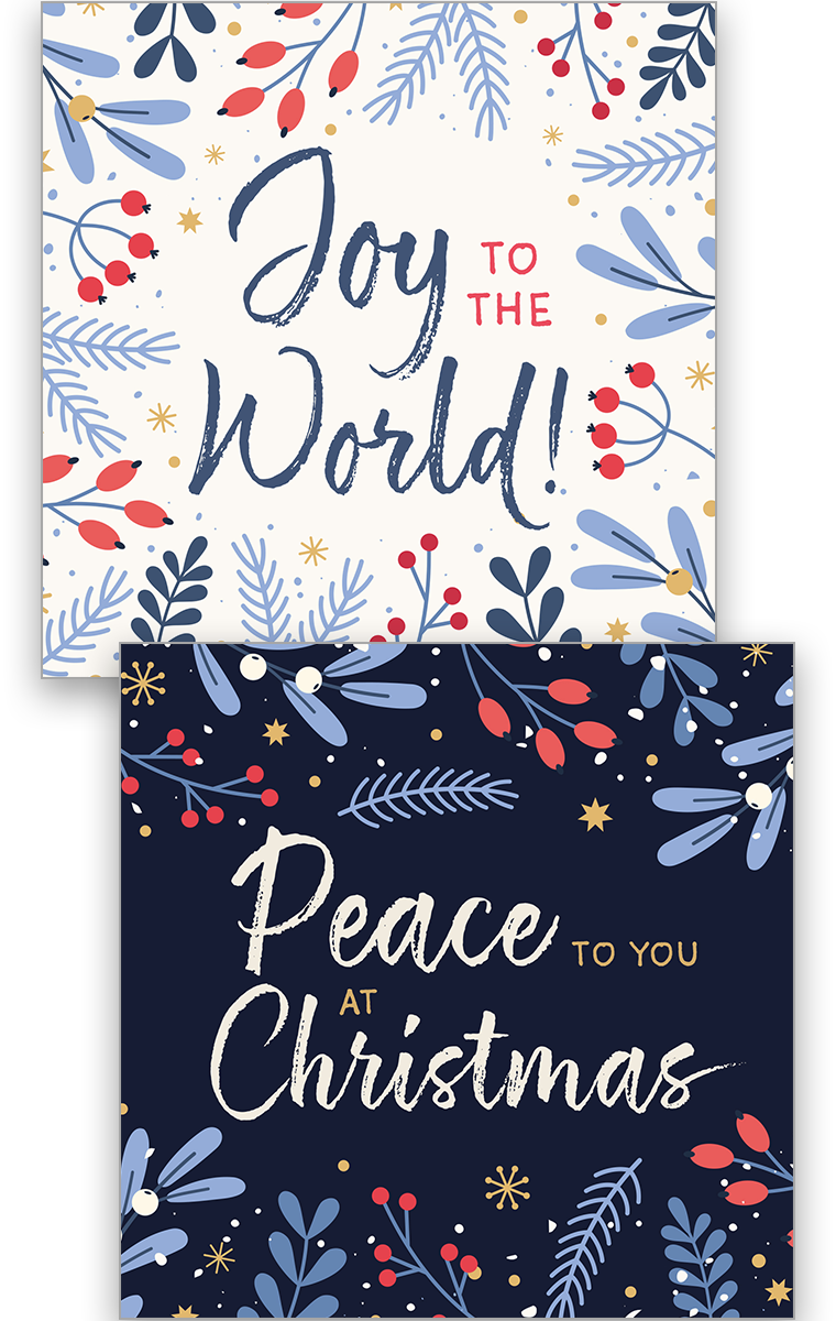 Peace & Joy Christmas Card Pack