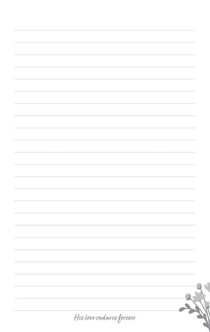 His Love Endures Forever Notebook