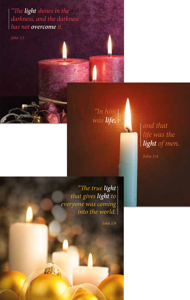 Candles Christmas Cards