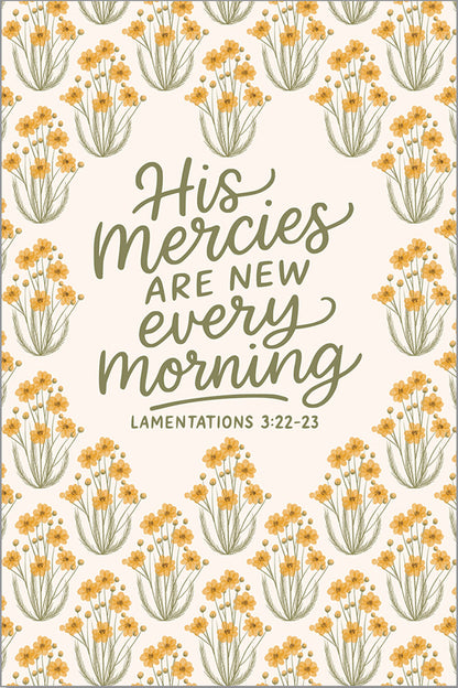 His Mercies Are New Every Morning Notebook