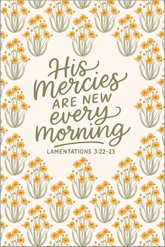 His Mercies Are New Every Morning Notebook